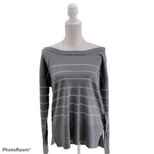 Soho Gray Striped Women's Top